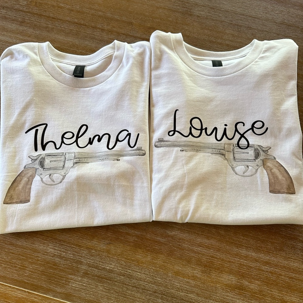 Thelma & Louise White Graphic T-Shirts